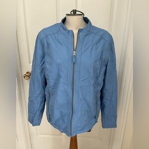 Northern Reflections | Women's Leather Look Jacket | Size XL | Baby Blue